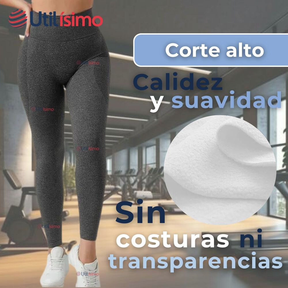 Calza Leggings Push Up Cintura Alta Polar Deportiva Premium Surtido Mujer image number 6.0