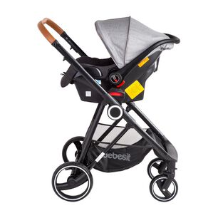 Coche Cuna Travel System Bebesit Cosmos Gris
