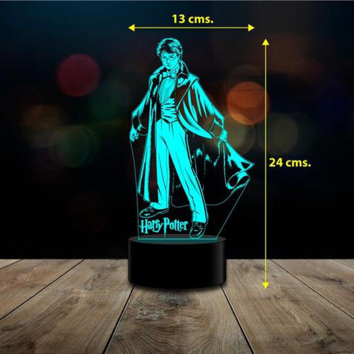 L&aacute;mpara 3d Harry Potter Control Remoto image number 1.0