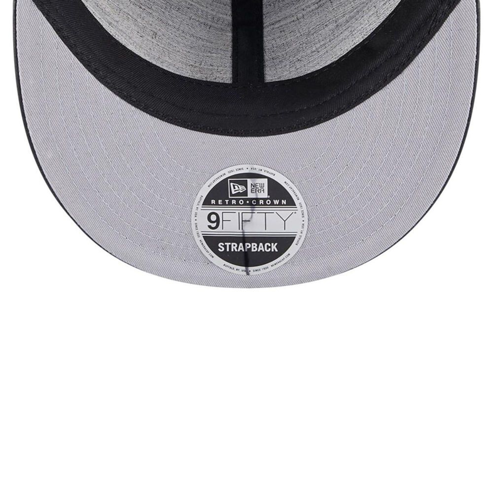 Gorra 9fifty Mlb Chicago White Sox Genuine Leather Black image number 6.0