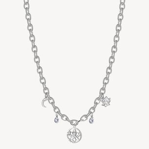 Collar Brosway Bhkn071 Plateado Mujer