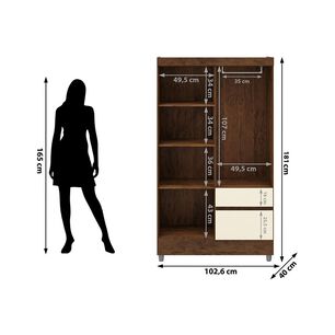 Cl&oacute;set Vekkahome Ideal / 4 Puertas / 2 Cajones