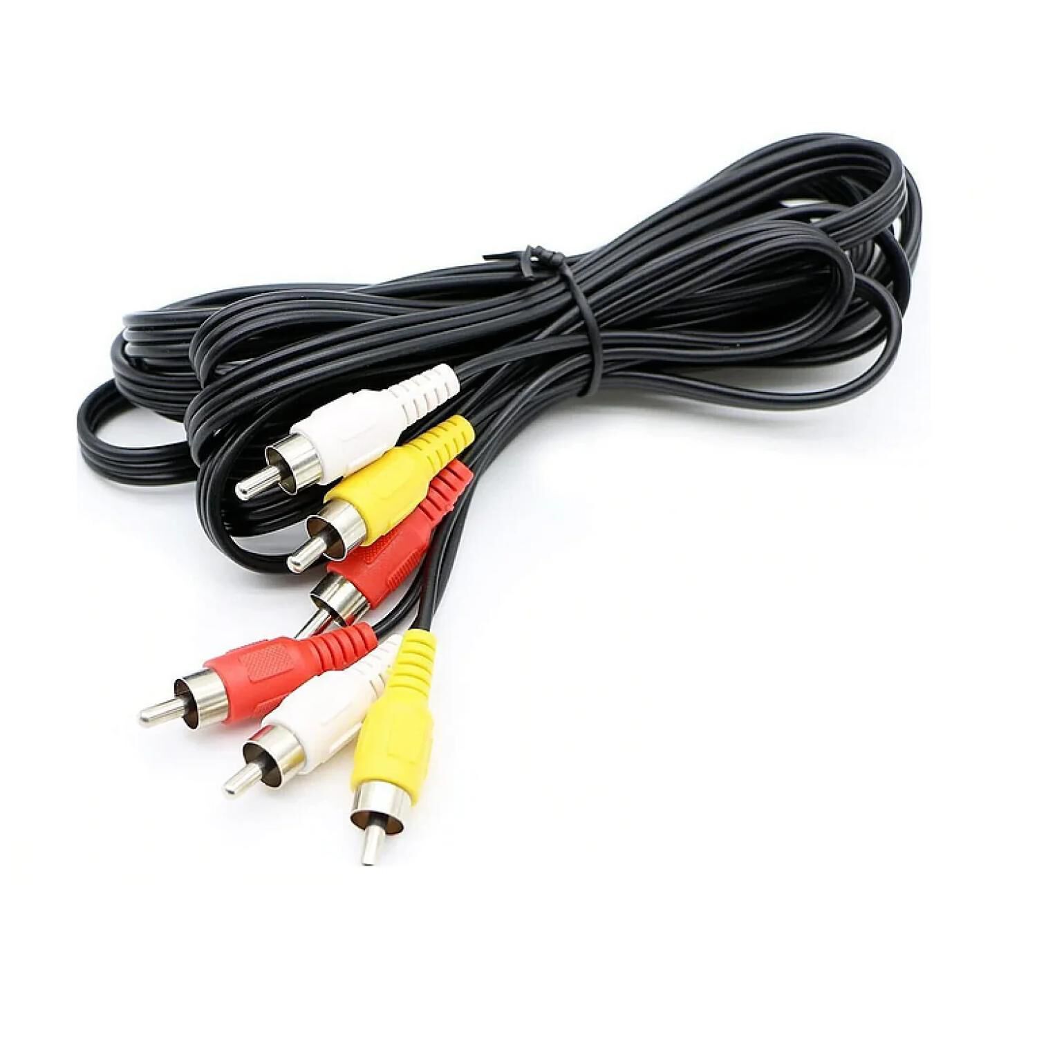 Cable Estereo 3 Rca A 3 Rca 180cm Negro image number 0.0