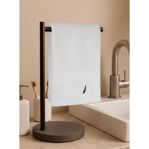 Toalla De Cara Heaven Nautica 100% Algod&oacute;n 33x50cm Alta Absorbencia Blanca