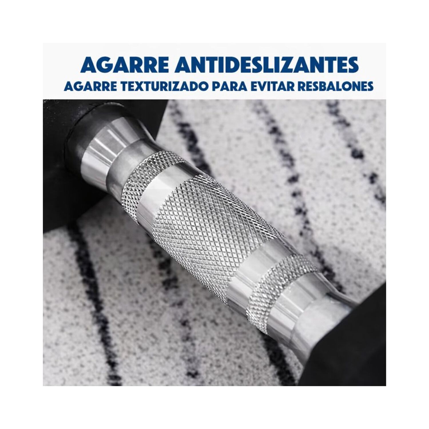 Mancuerna Profesional Hexagonal 7,5kg Fitness Alta Densidad image number 4.0