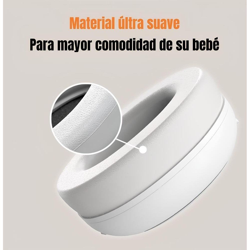 Orejeras Antiruido Auriculares 2 En 1 Blanca Lubabycas image number 3.0