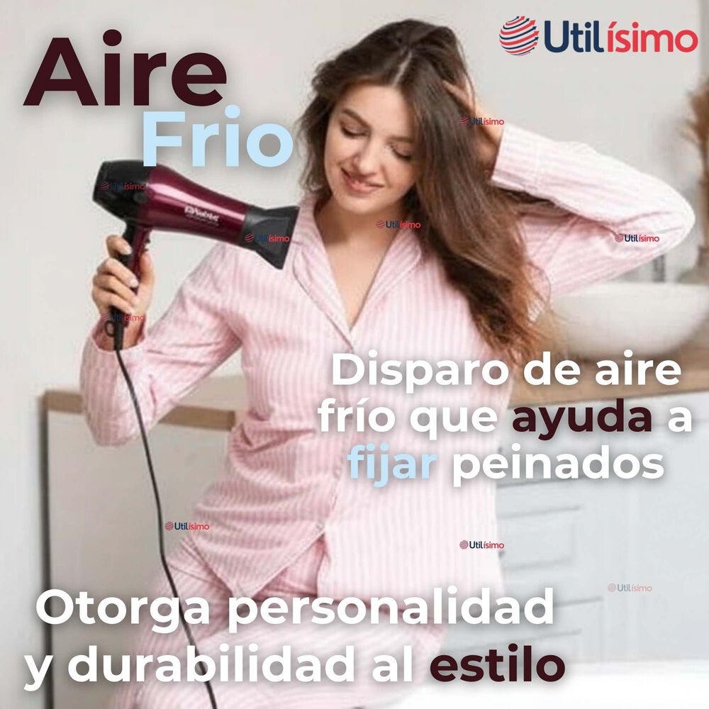 Secador De Pelo Alta Potencia Profesional 5000w Cabello Peluquer&iacute;a Rojo image number 7.0