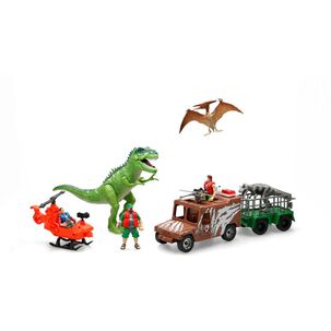 Set De Dinosaurios Y Autos Fun Max