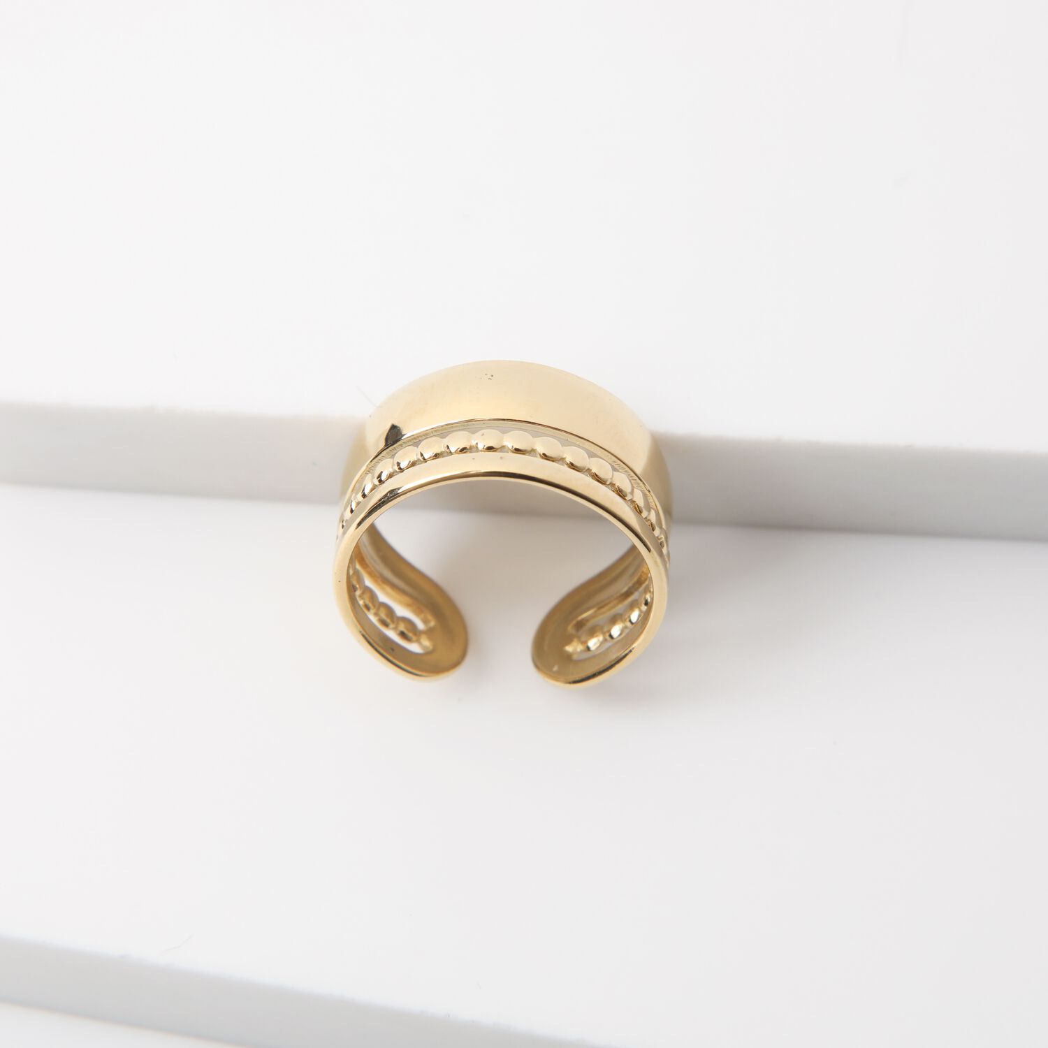 Anillo 19v69 Dorado Mujer Str273 image number 1.0