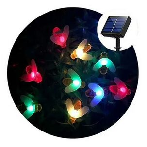 Luces Navidad Led Abeja Solar 4m Rgb Decoracion Jardin Luces Navidad Led Abeja Solar 4m Rgb Decoracion Jardin