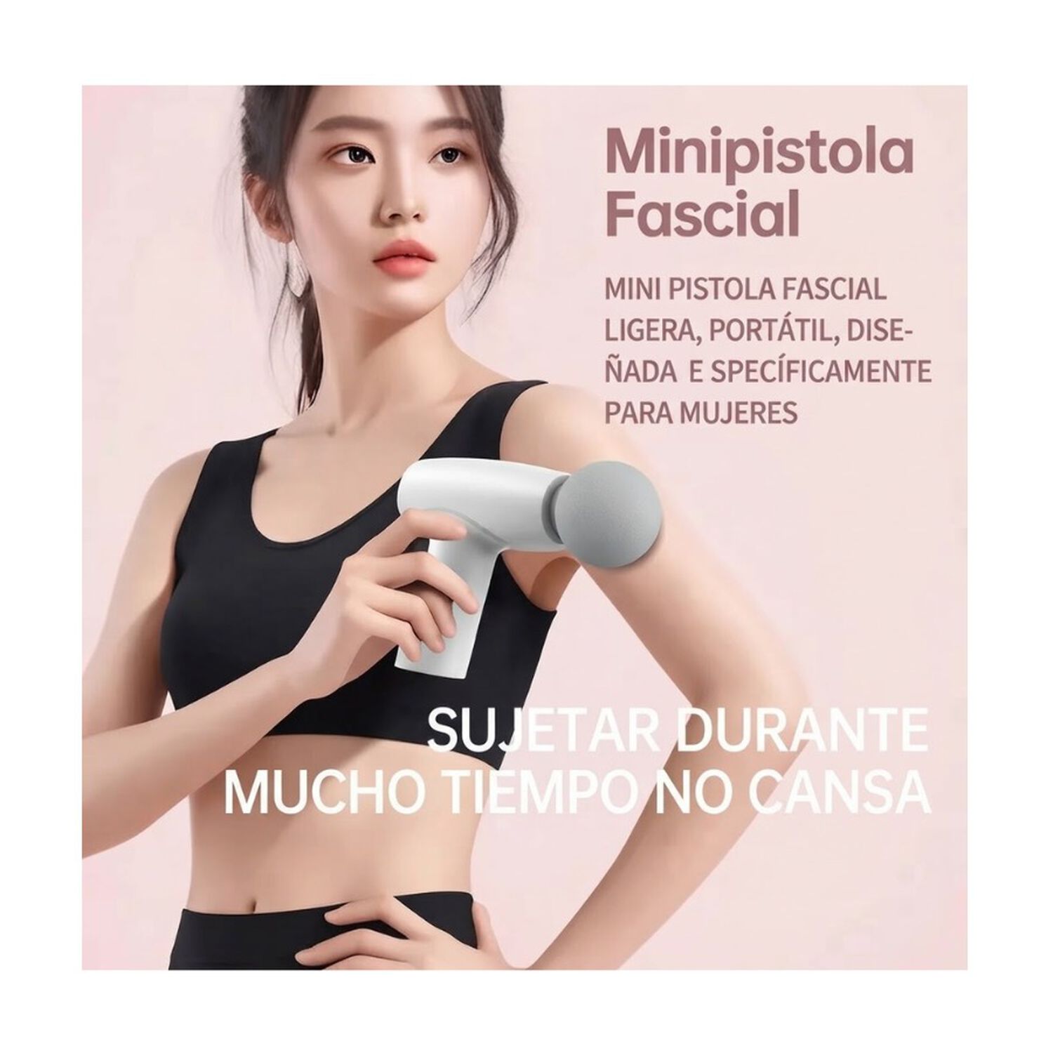 Pistola Masajeadora Muscular Mini Recargable Portatil 3 Velocidades Cuerpo image number 3.0