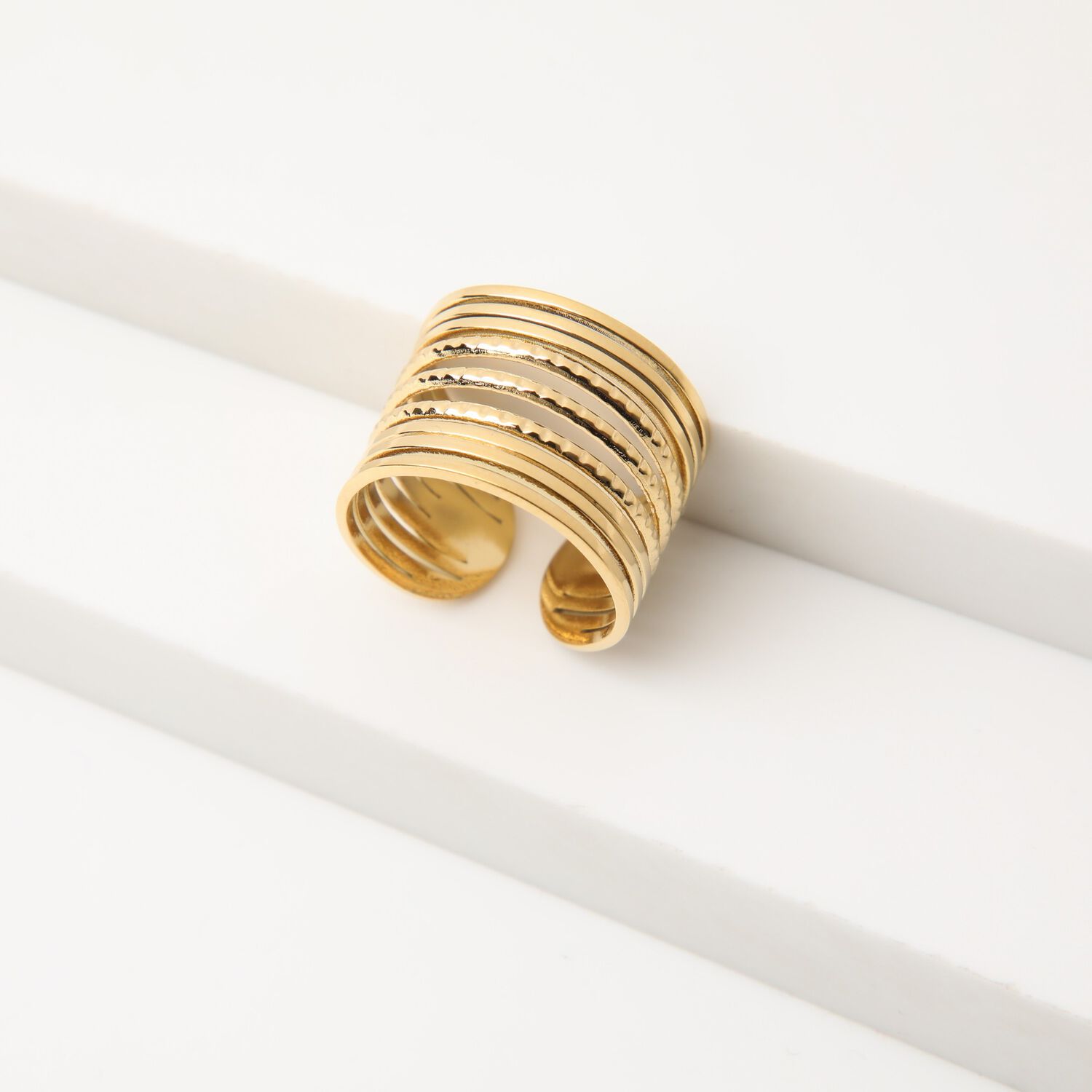 Anillo 19v69 Dorado Mujer Str295