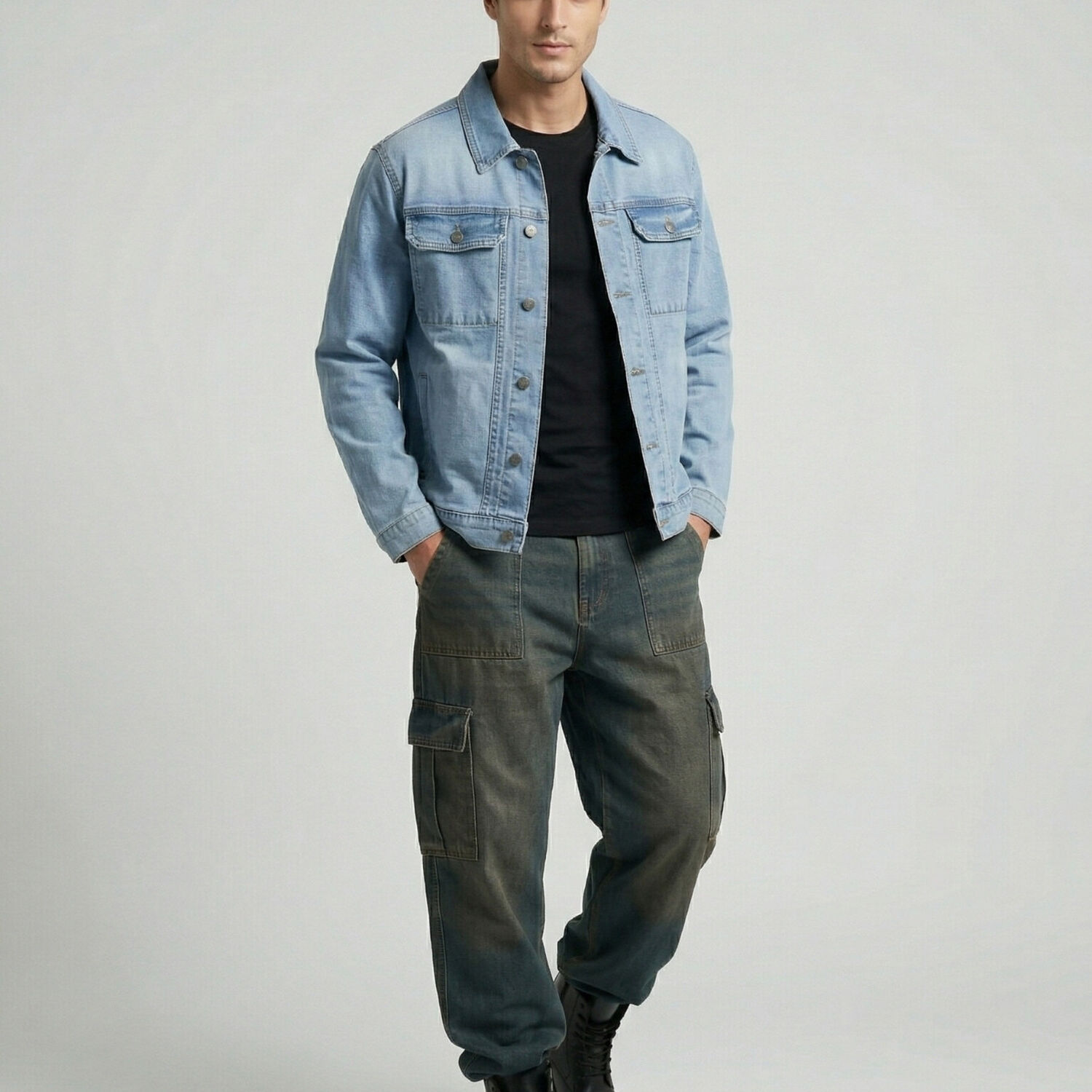 Chaqueta Mezclilla French Hombre image number 1.0