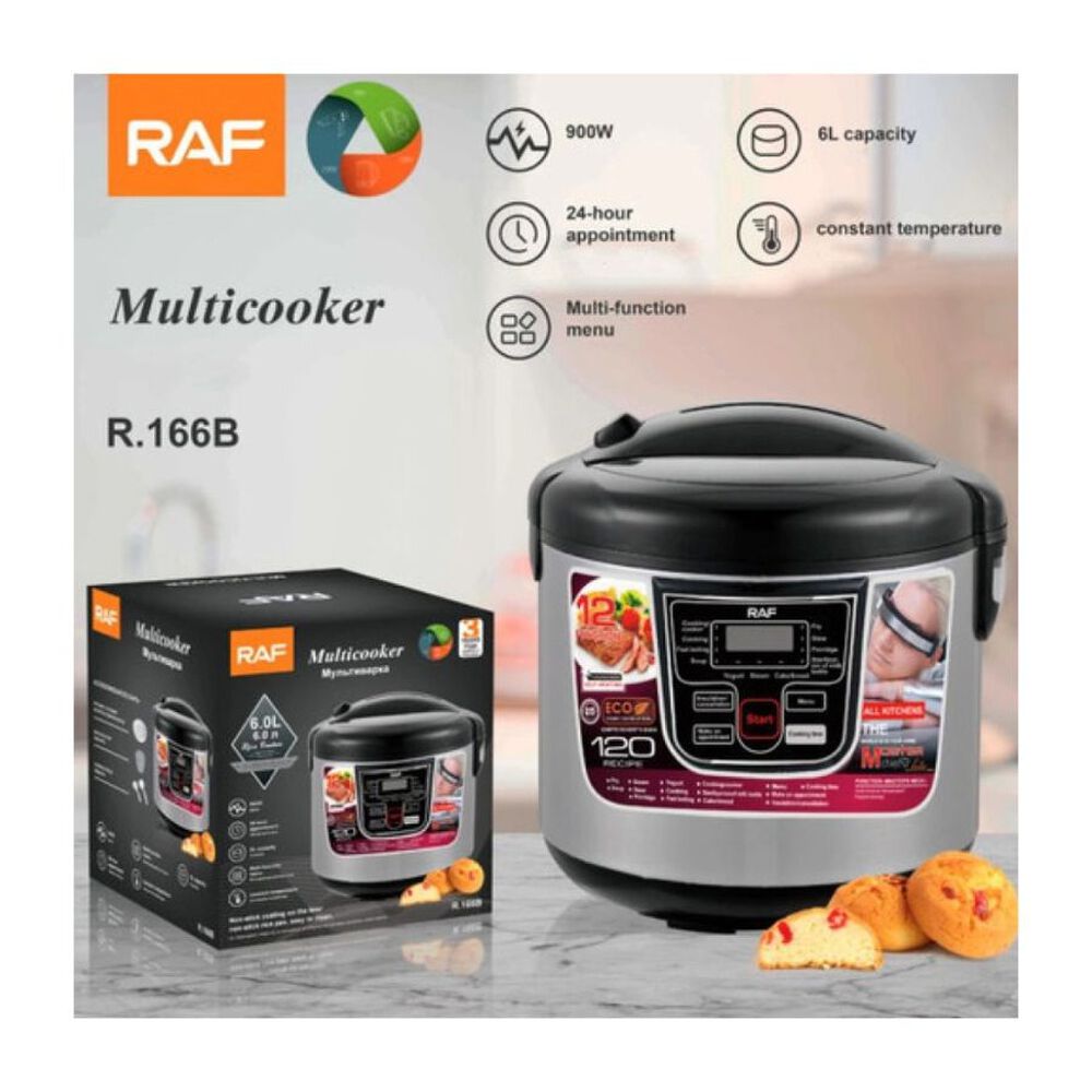 Olla De Presi&oacute;n Arrocera Multicocina 6l Raf R166 Multifuncional image number 4.0