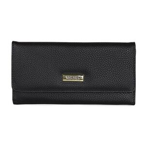 Billetera Mujer Fidelia Negra Kenneth Cole