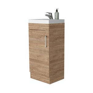 Mueble Vanitorio 1 Puerta Fm-005c Caf&eacute; Claro