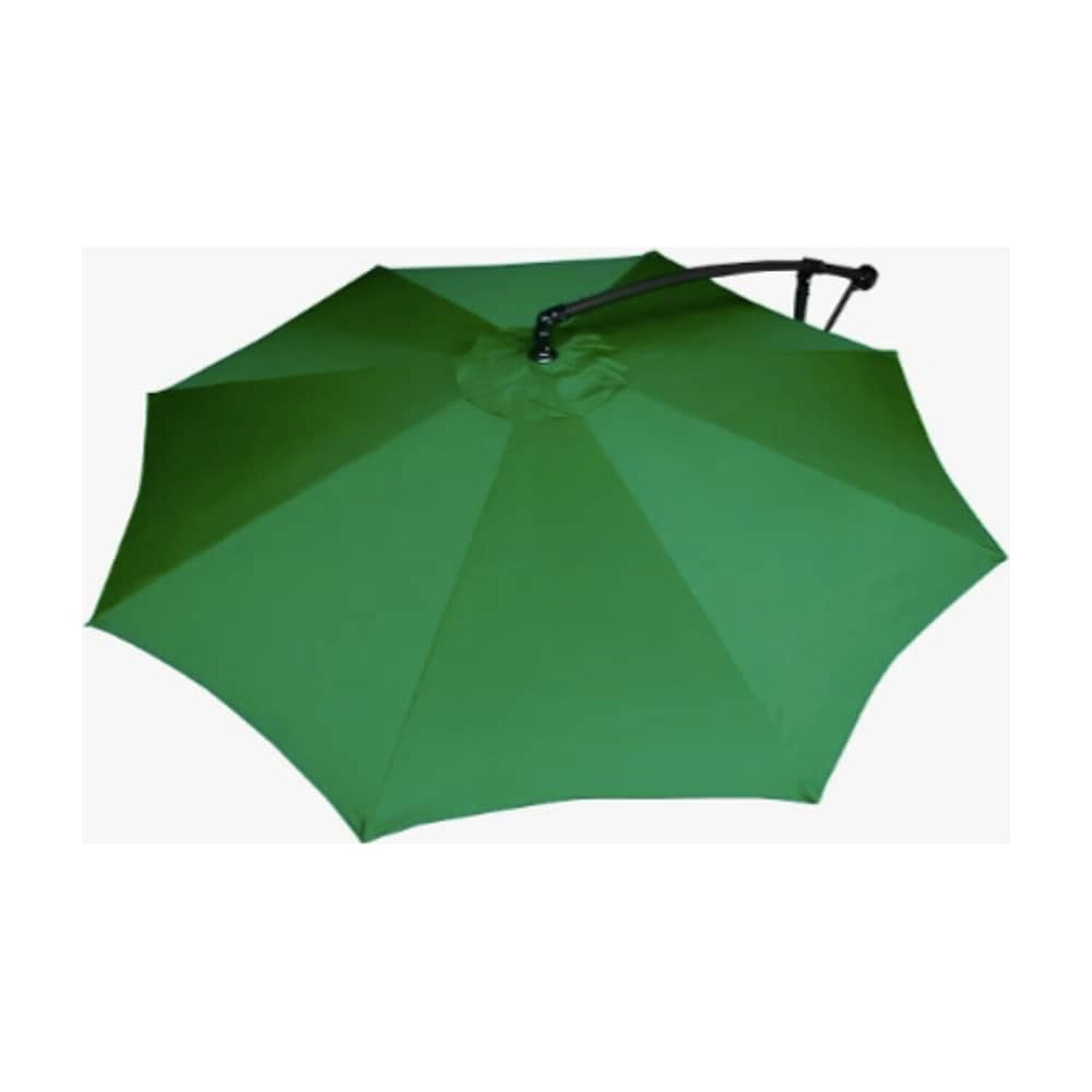 Quitasol Lateral 3m Extendible Altura Ajustable Verde image number 4.0
