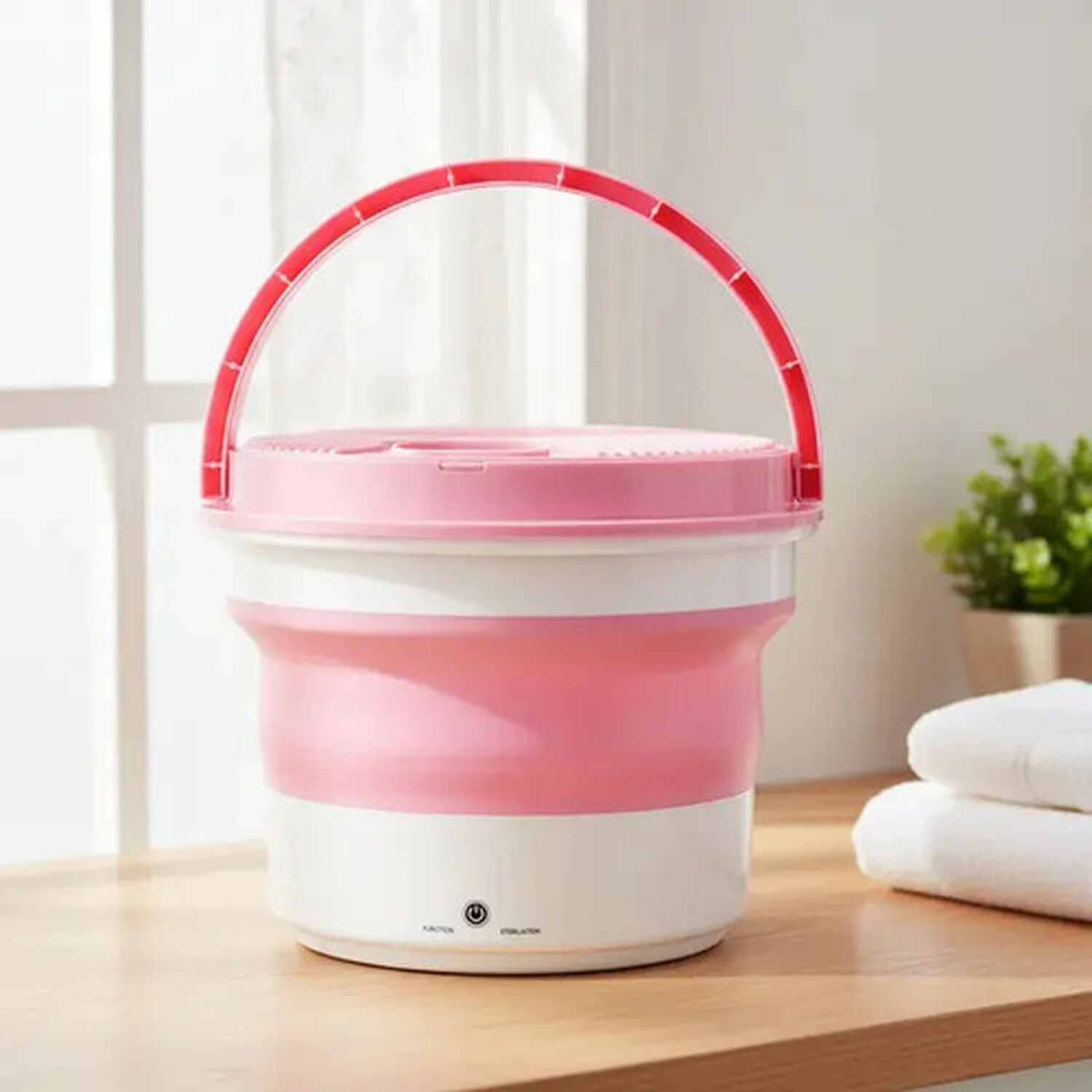 Mini Lavadora Plegable Port&aacute;til Para Ropa Interior Articulos Livianos Con Limpieza Con Ozono image number 0.0
