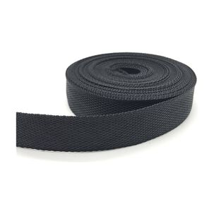 Huincha (cinta) De Mochila, Bolso 5cm X 5 Metros Negra