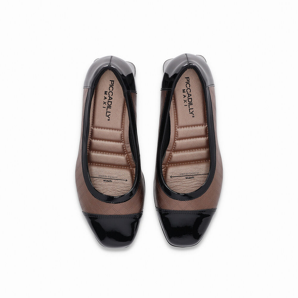 Zapato Mujer Negro/bronce Estela Piccadilly image number 2.0