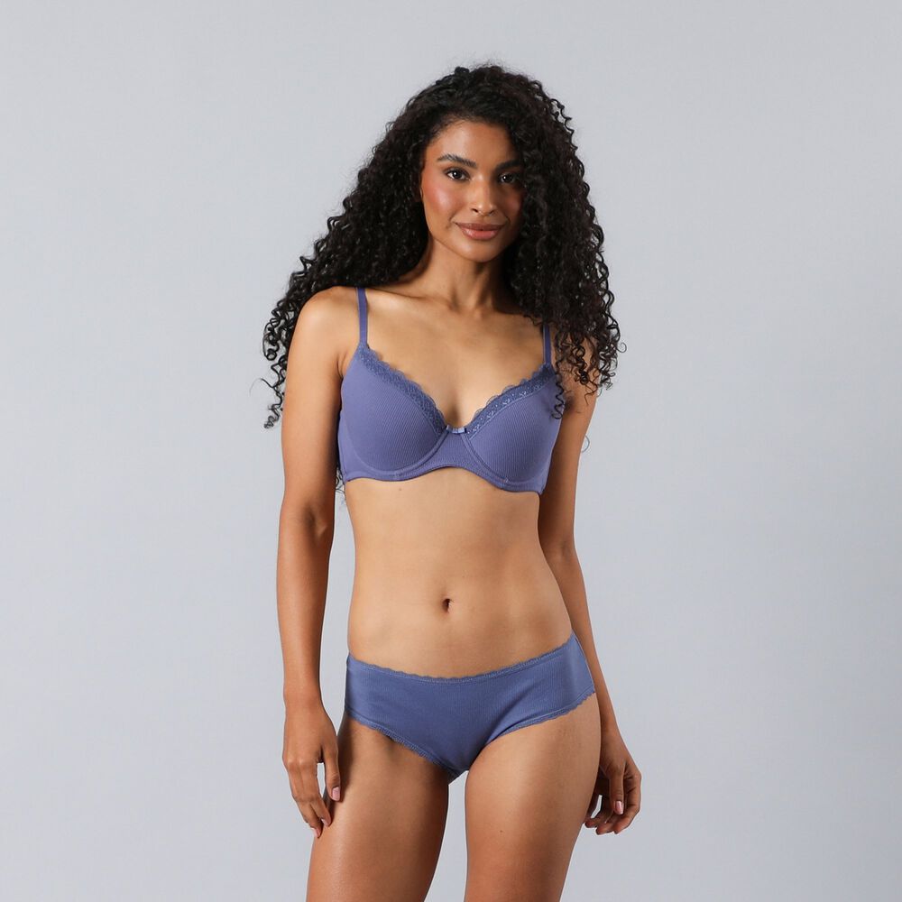 Pack 3x Pantaleta Algodon Rib Flores Mujer 25577-2 image number 7.0