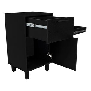 Mesa De Noche Secret Con Cajo Oculto Fm-010n Negro