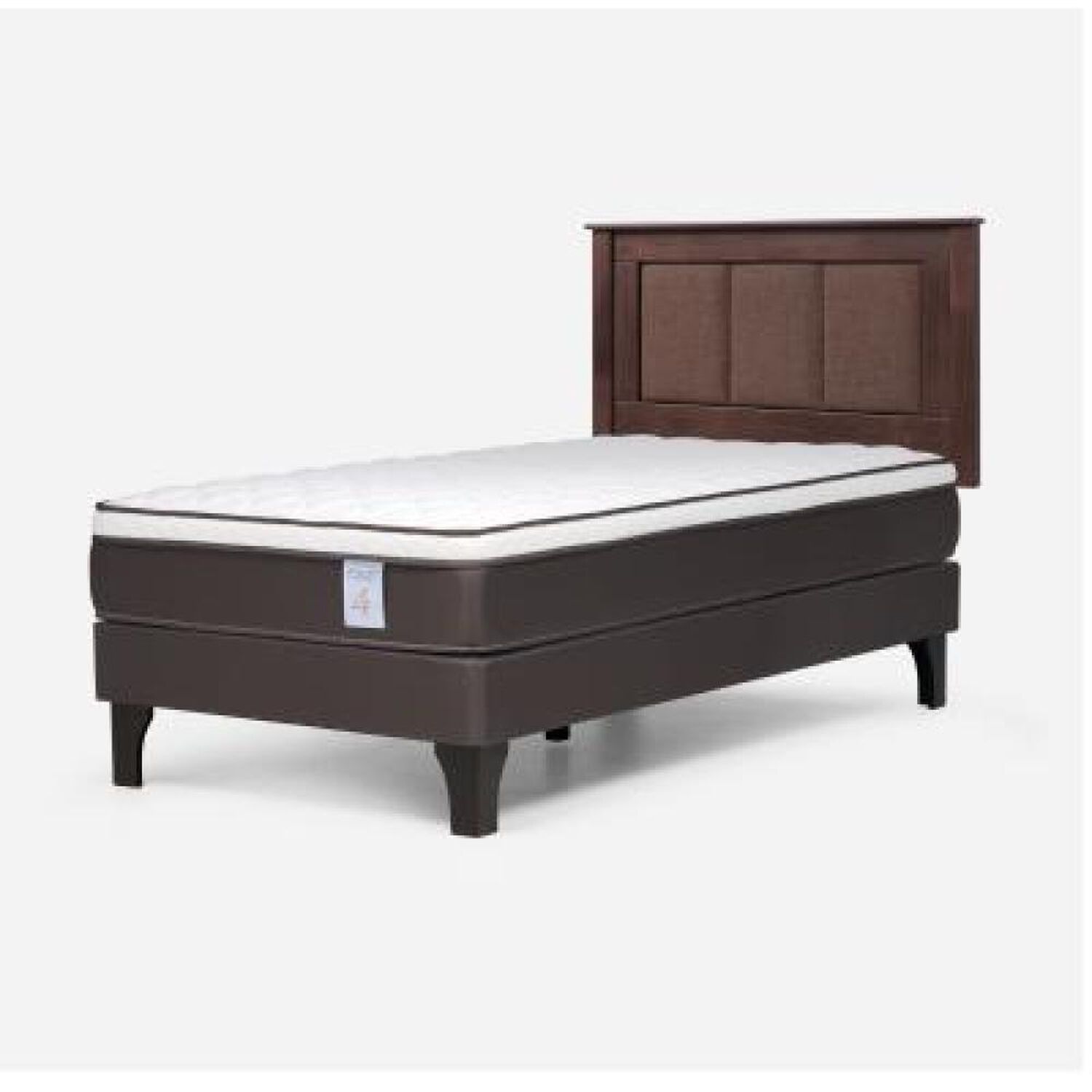 Cama Europea Rosen New Style 4 Plus / 1.5 Plazas / Base Normal + Respaldo Rachel image number 8.0