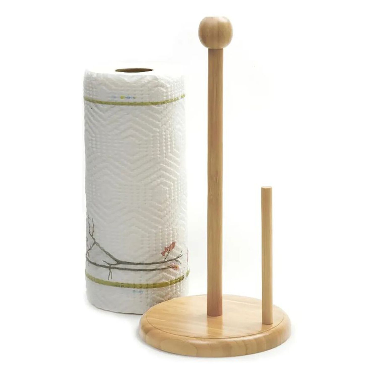 Portarrollos De Cocina Madera Bamb&uacute; Soporte Toalla Nova 30x15cm image number 0.0