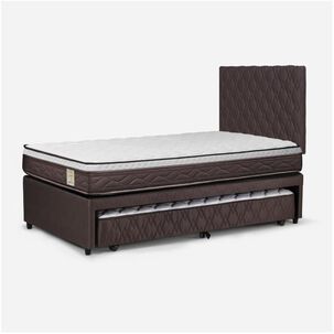 Cama Nido Rosen New Style 4 Plus / 1.5 Plazas / Base Normal + Respaldo