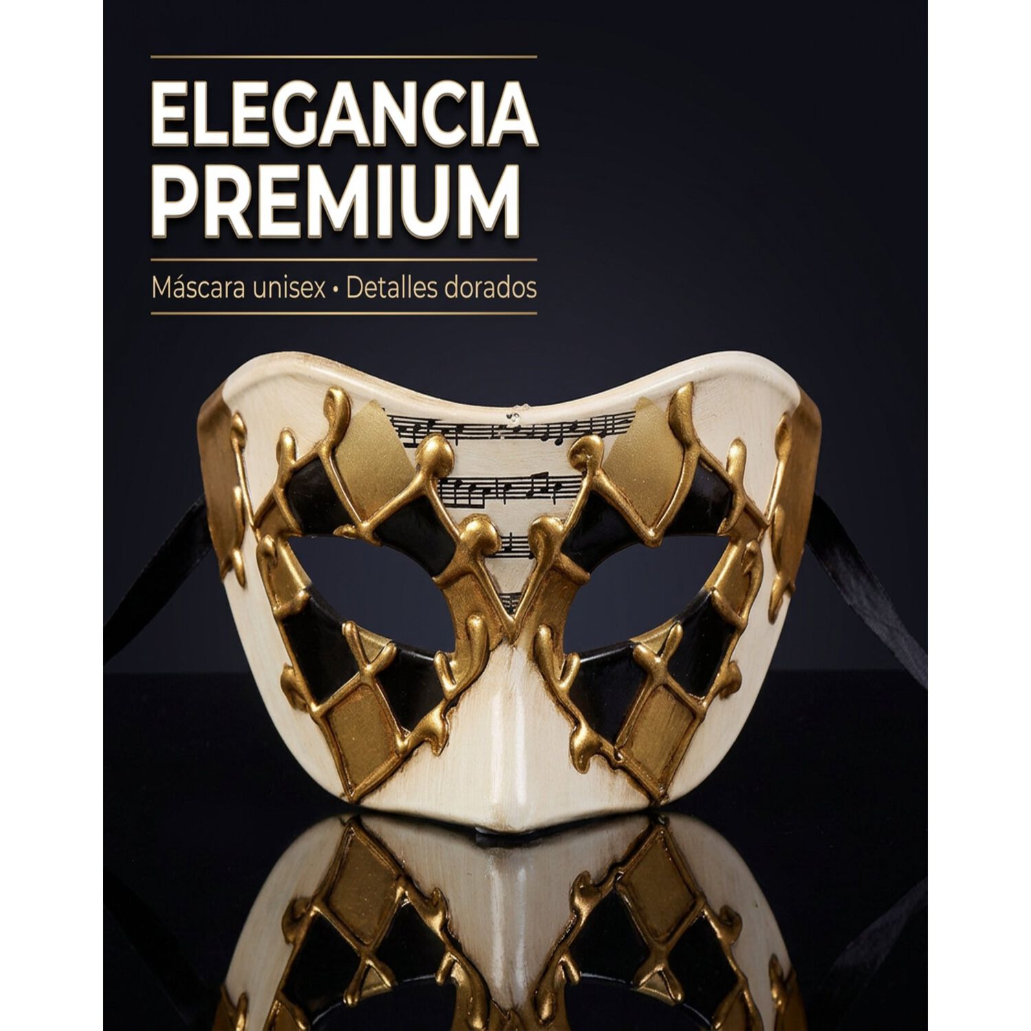 M&aacute;scara Veneciana Sexy Arlequ&iacute;n Para Fiesta Mascarada Unisex image number 23.0