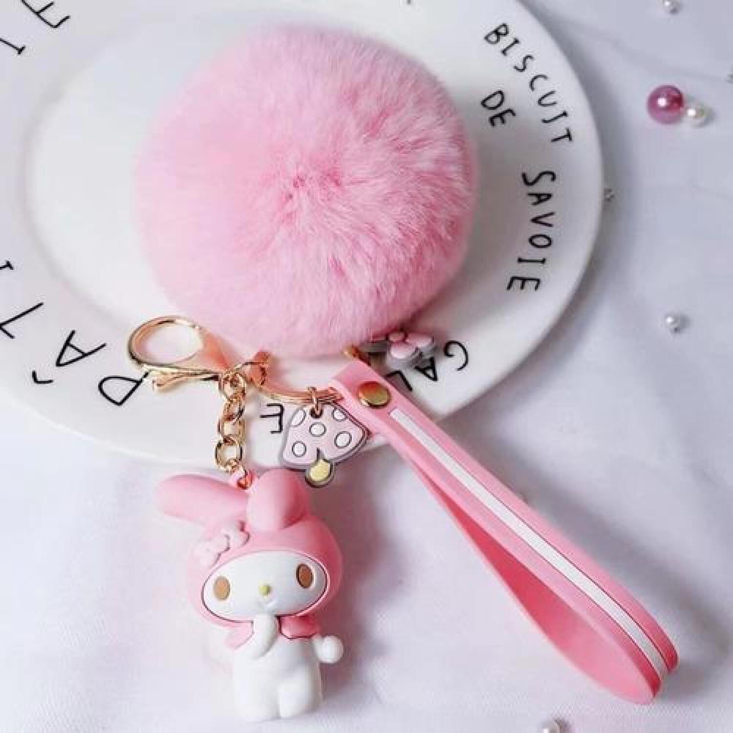 Llavero De Pompom Bebe Unicornio Kawaii image number 4.0