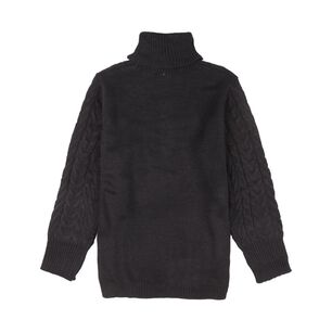 Sweater Trenzado Manga Larga Cuello Alto Beatle Mujer Geeps
