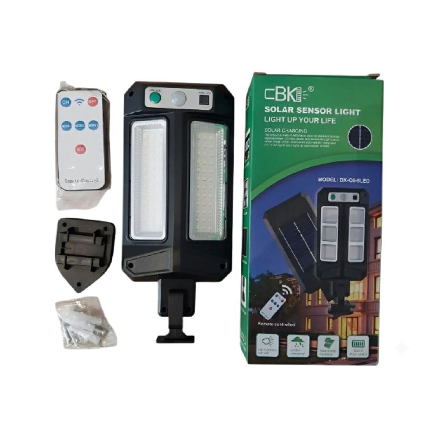 Foco Solar Led Exterior Con Sensor Movimiento Y Control Remoto image number 4.0