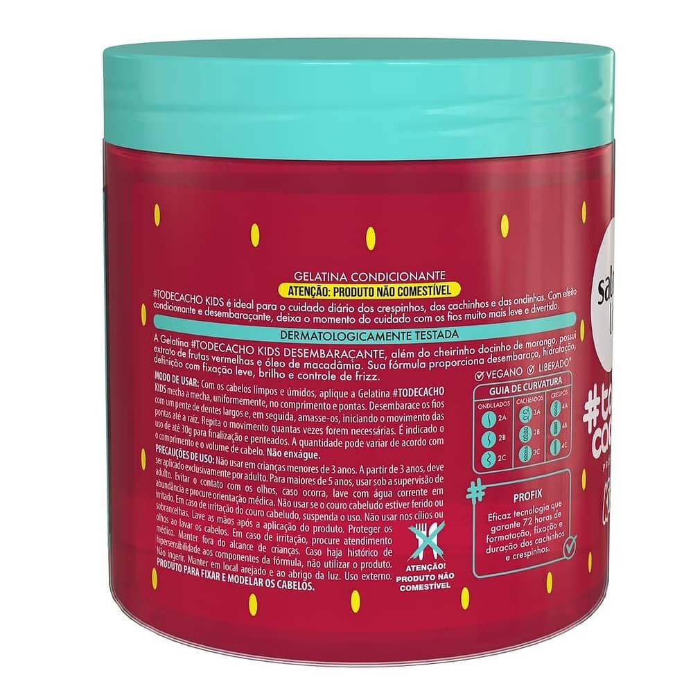 Gel Desenredante Kids Morango 550 G Salon Line image number 1.0