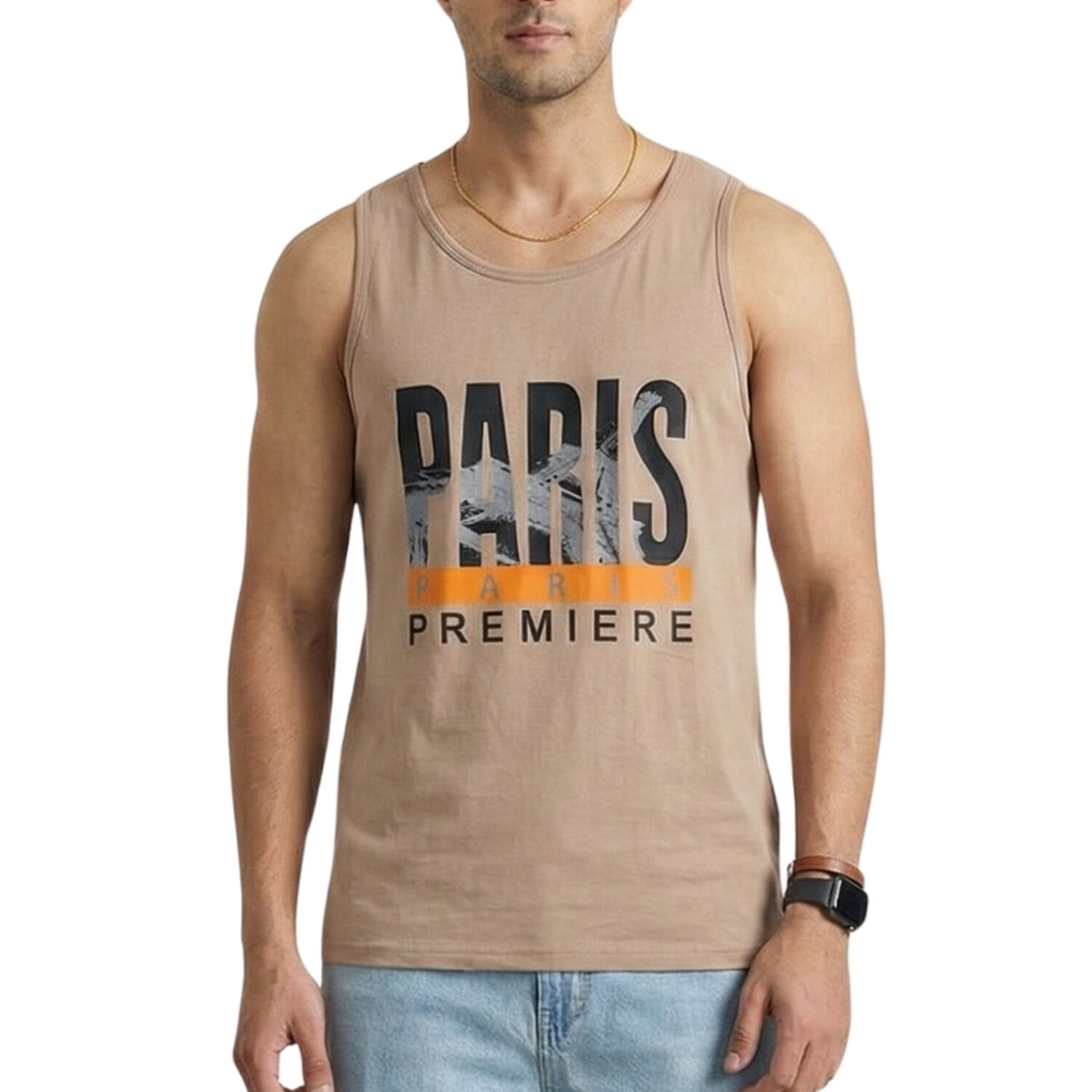 Polera Musculosa Hombre Paris image number 0.0