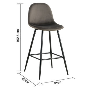 Pack De 2 Pisos De Bar Recife Gris