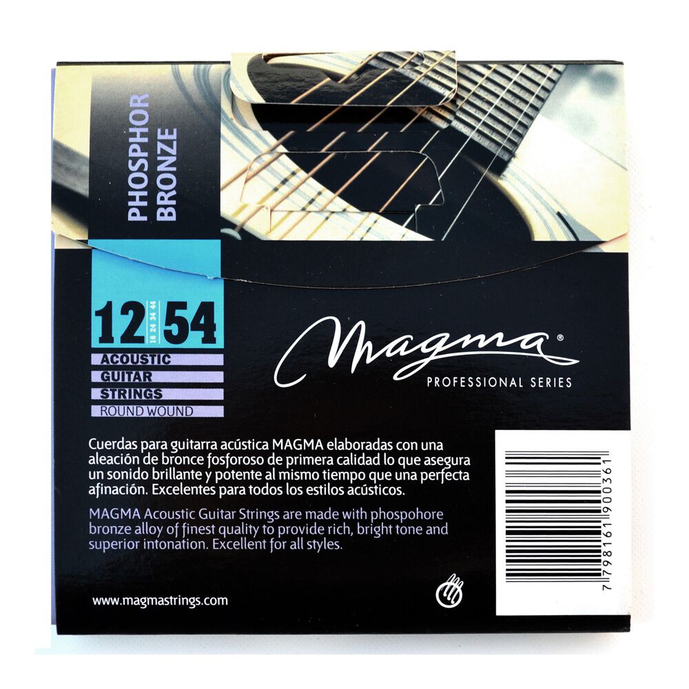 Set Cuerdas Guitarra Acustica Ga140pb Magma image number 1.0