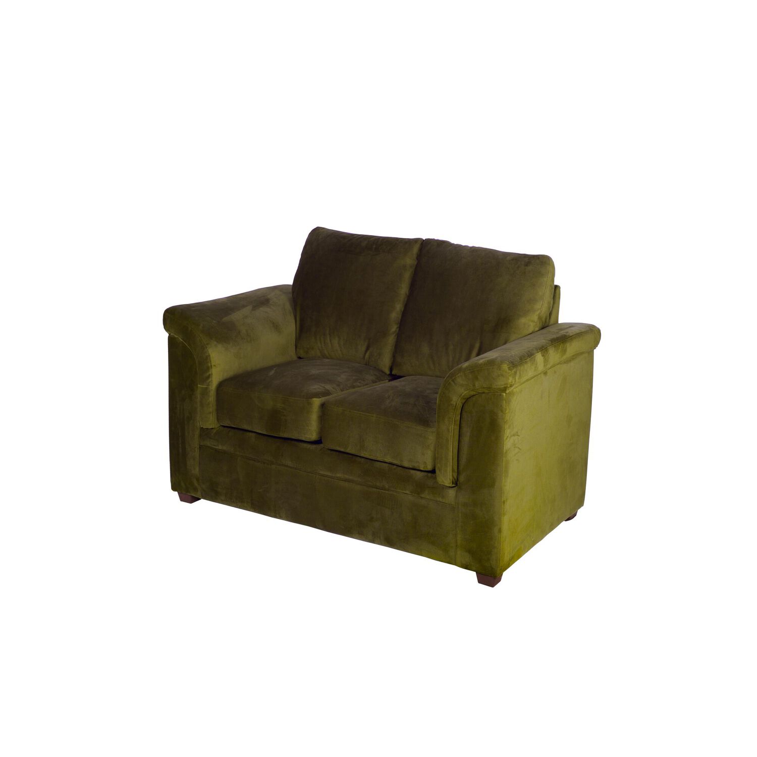 Sofa Ancona 2 Cuerpos Tela Velvet Verde image number 1.0