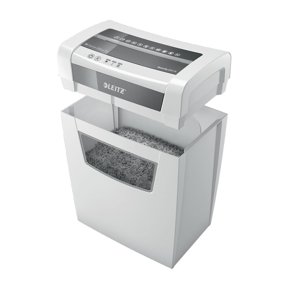 Trituradora De Papel Leitz Iq Home Office P4 Corte Confeti Capacidad 10 Hojas Papelero 23l image number 2.0