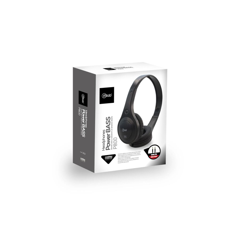Audifonos Headband Jack 3.5mm Negro P800 image number 2.0