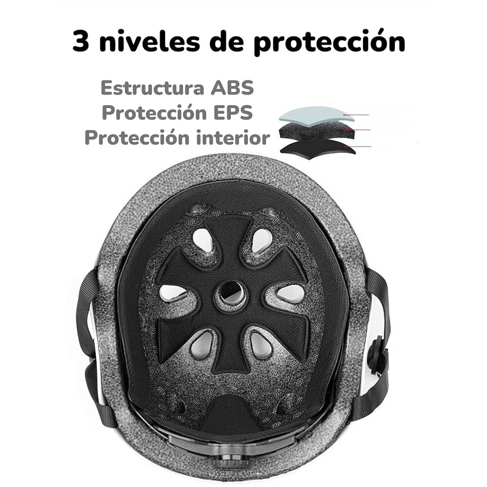 Casco Infantil Bicicleta Regulable Fantasy Blanco Lubabycas image number 3.0