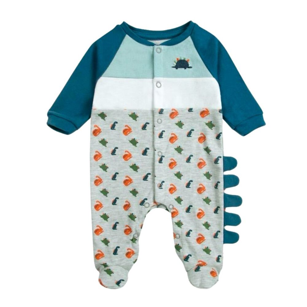 Enterito Pijama Bebé De Algodon Niño Gris Cocodrilo image number 0.0