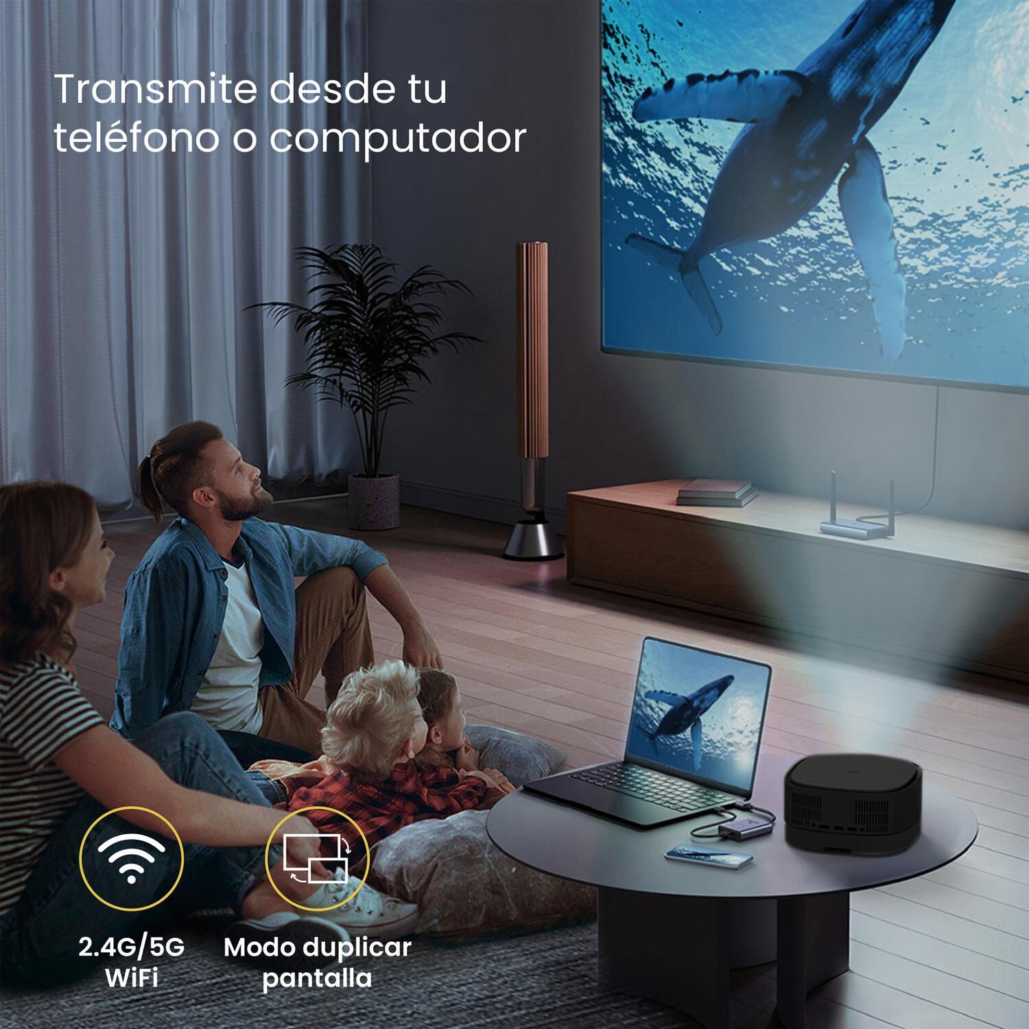 Proyector Portatil Inal&aacute;mbrico Smart Lumix 9000lm Bt Levo image number 3.0