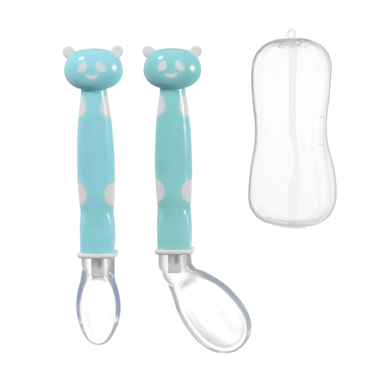 Cucharas De Silicona Suave Para Beb&eacute;s Alimentos Libre De Bpa image number 0.0