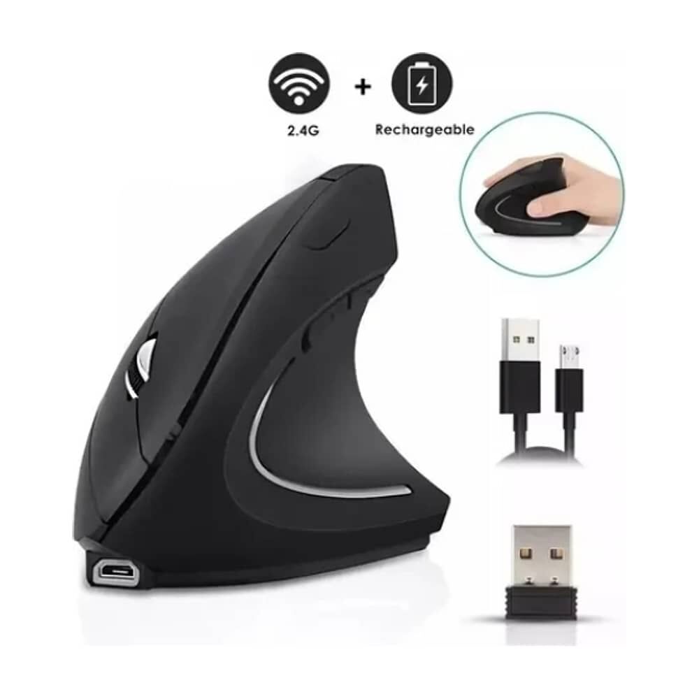 Raton Vertical Mouse Inalambrico Ergonomico Gamer 2.4g Usb image number 1.0