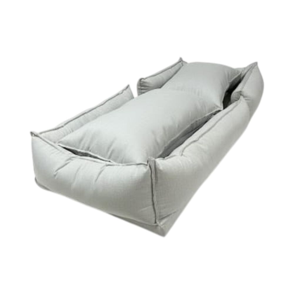 Sofa Cama Bed Lino Gris Claro image number 3.0