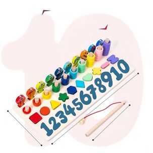 Juguete Did&aacute;ctico Madera Montessori Conteo Preesco