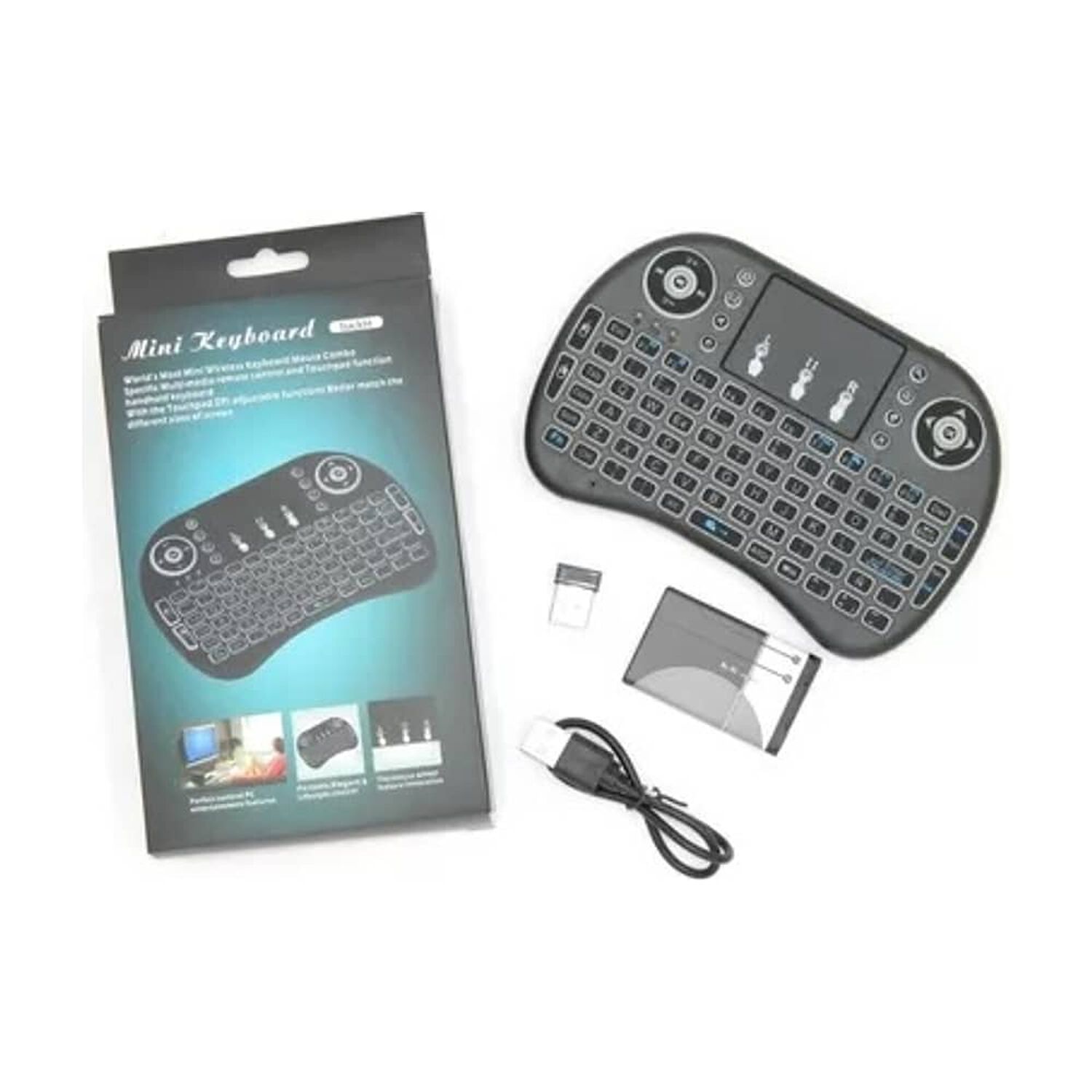 Mini Teclado Inal&aacute;mbrico Smart Tv Backlit Luz image number 2.0
