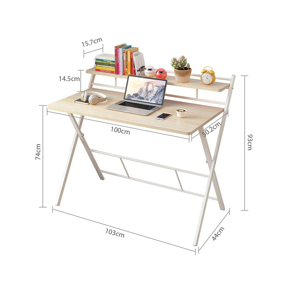 Escritorio Plegable Blanco 100x50 Cm image number 2.0