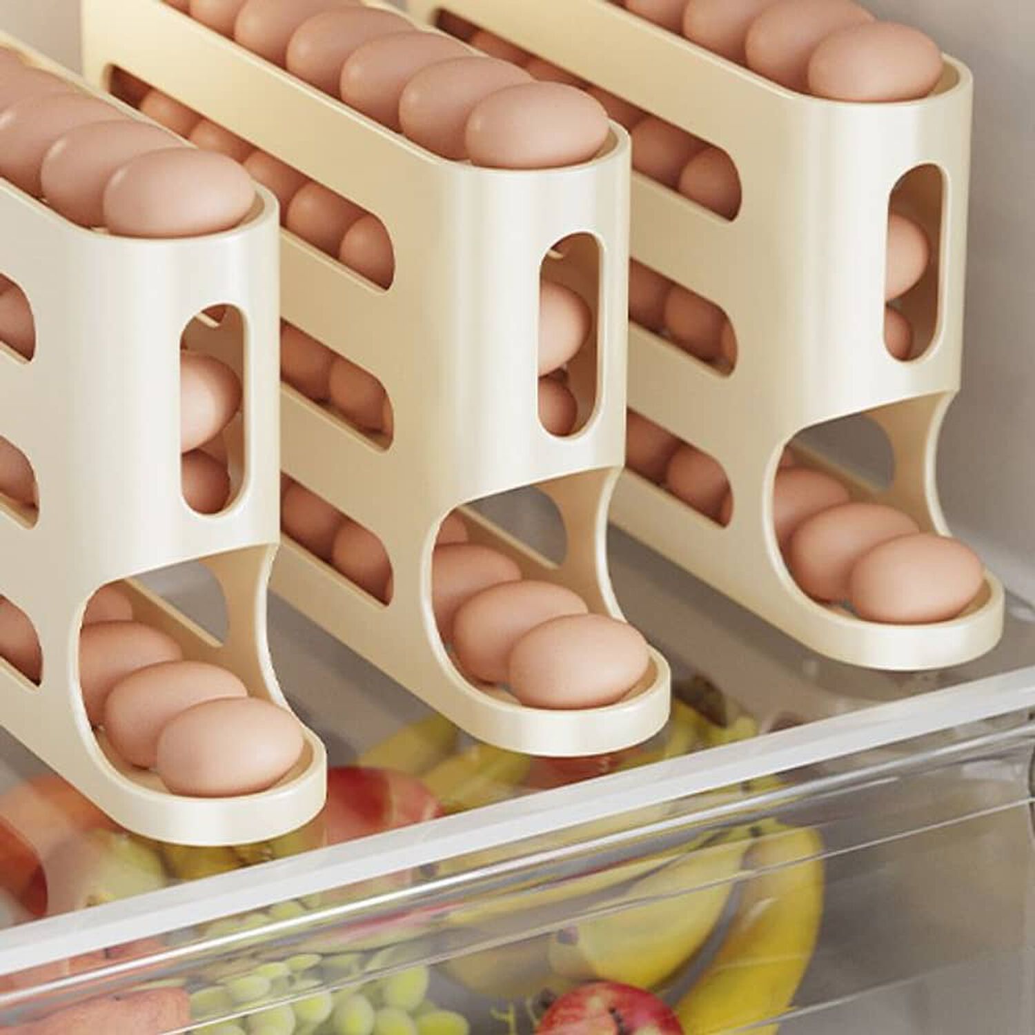 Pack 2 Soporte De Huevos 4 Niveles Deslizante image number 5.0